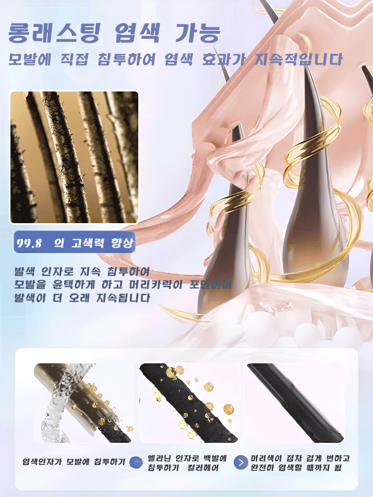 헤이즐넛 그레이브라운 탈색 프리 염색약