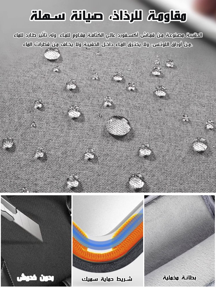 [حقيبة واحدة لثلاثة استخدامات] حقيبة حاسوب مقاومة للماء والخدش