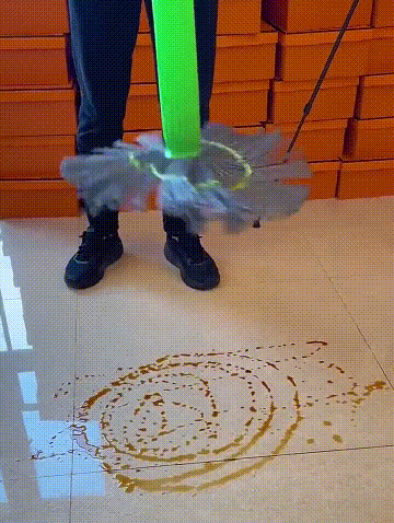 【 1-second dehydration 】 Bamboo fiber self twisting rotating mop
