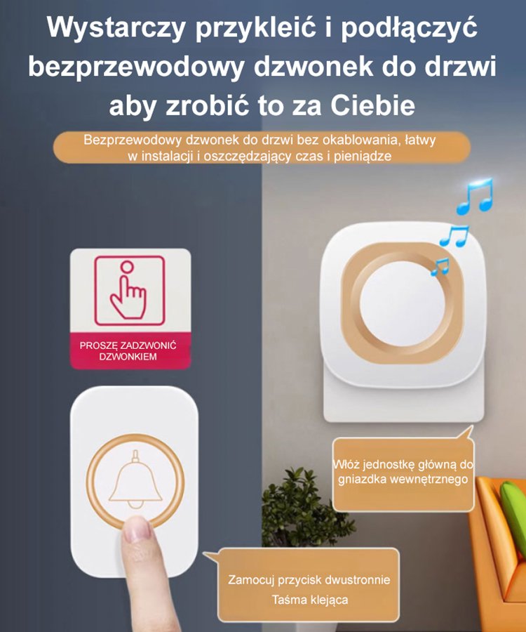 Samozasilający się dzwonek do drzwi