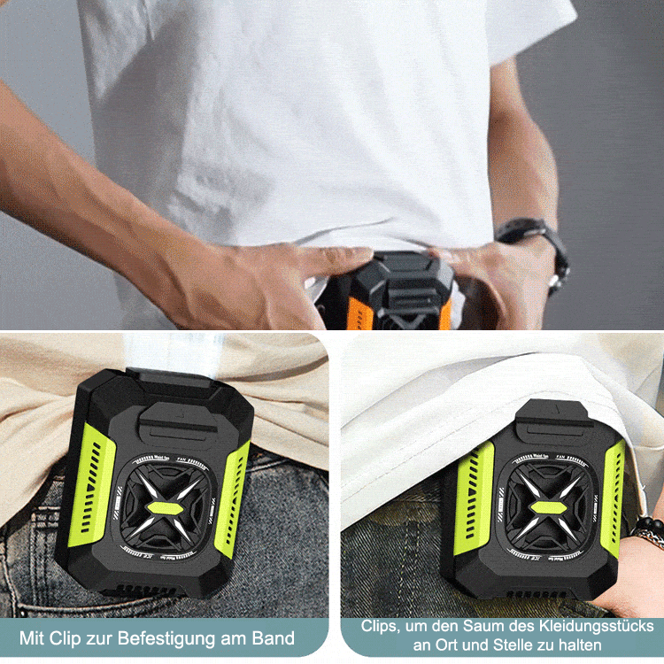 Tragbarer Hüftventilator für den Außenbereich