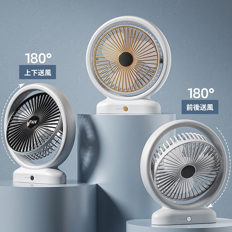 卓上扇風機 タイマー付き 7色LEDライト 2023大人気 Keynice 卓上とクリップ扇風機 小型 首振り リズム