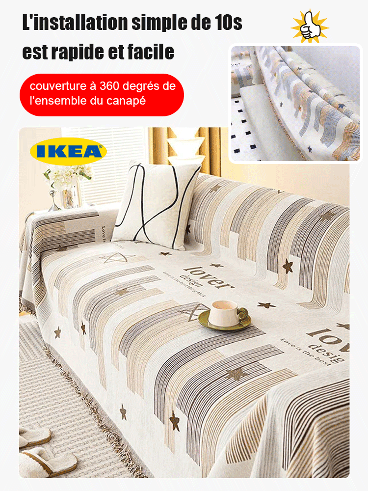 Serviette de bain IKEA pour canapé double face