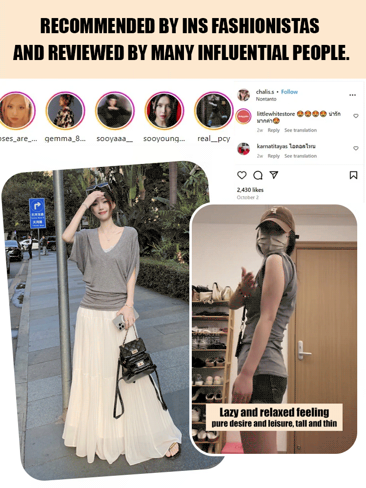 Slouchy Batwing Sleeve Blouse