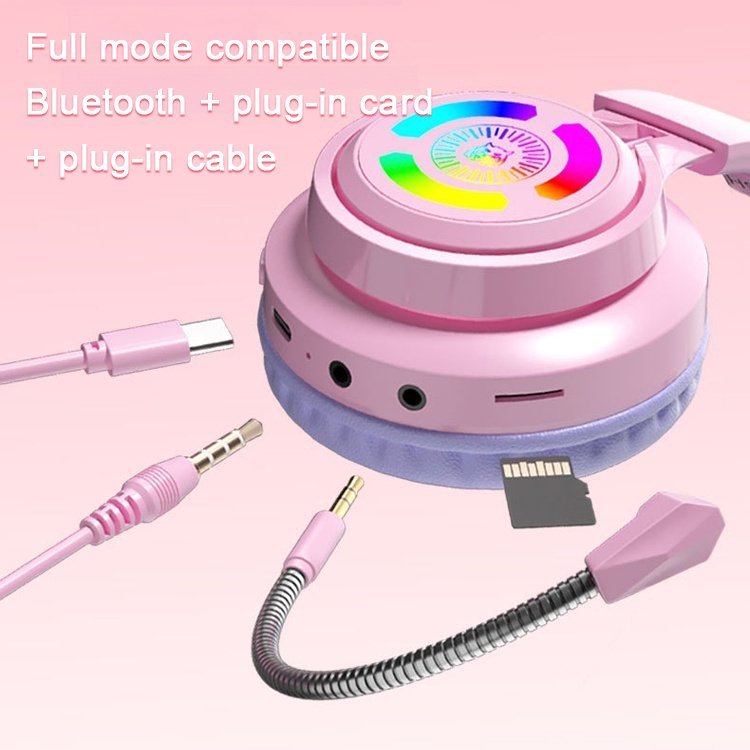 [King Gaming] Cat Ears Lighting Headphones