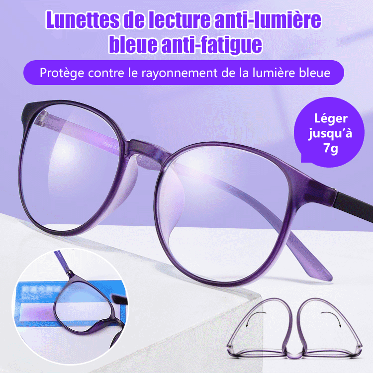 Lunettes anti-lumière bleue de près et de loin