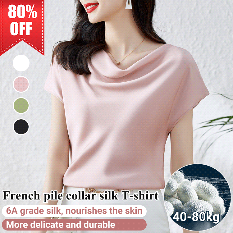 Women's fashionable French texture T-shirt