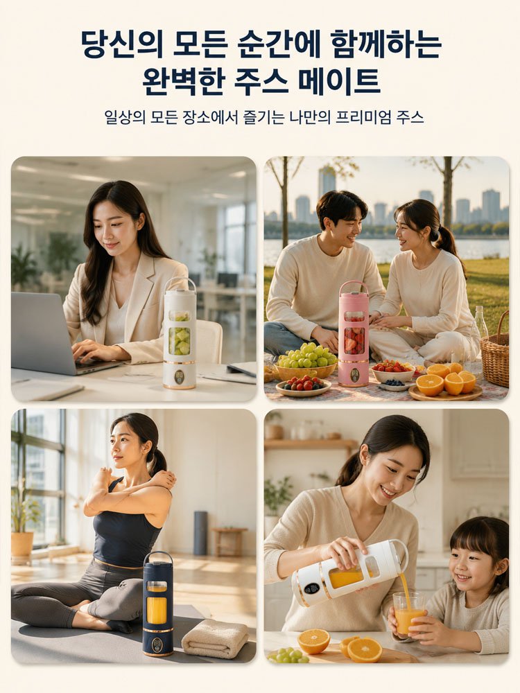 프리미엄 무선 휴대용 텀블러 믹서기