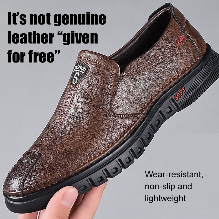 Don't wear them if your feet don't smell】Calfskin leather super comfortable shoes for men with smell
