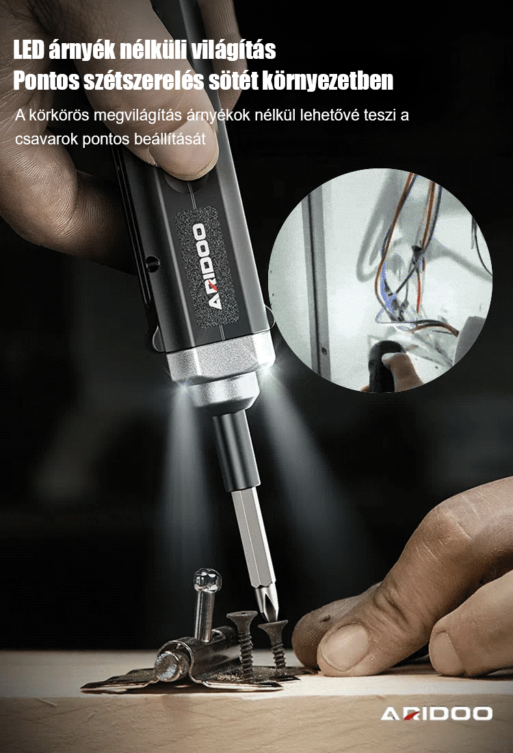 Többfunkciós és erős elektromos csavarhúzó