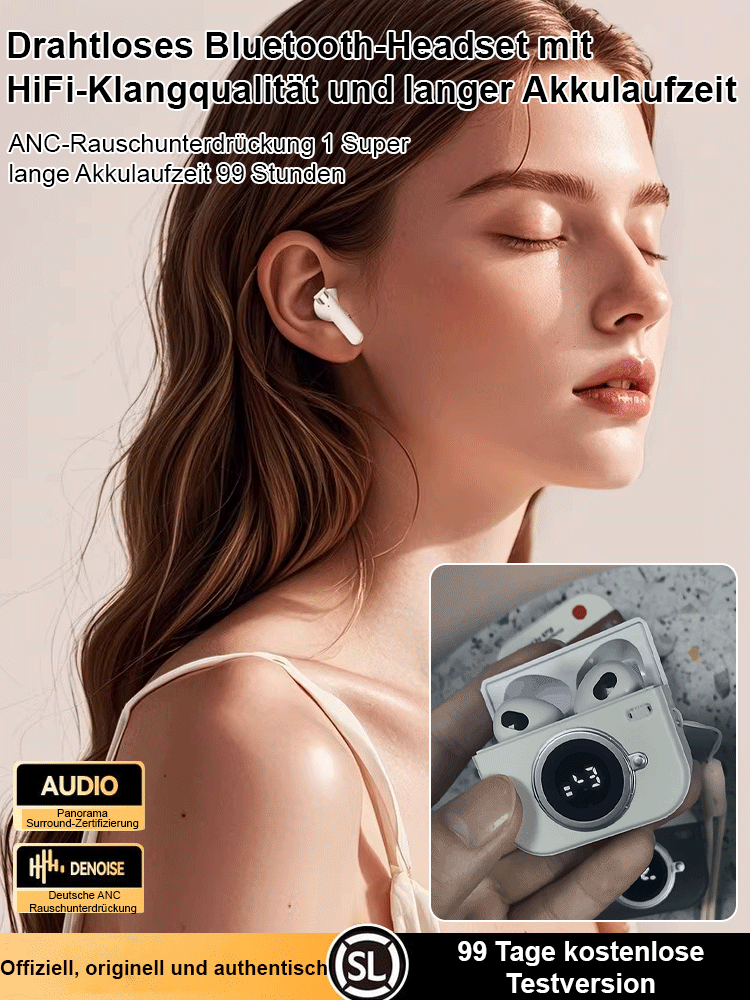 [Tiktok heißer Verkauf] Drahtloses HIFI-Bluetooth-Headset mit langer Akkulaufzeit