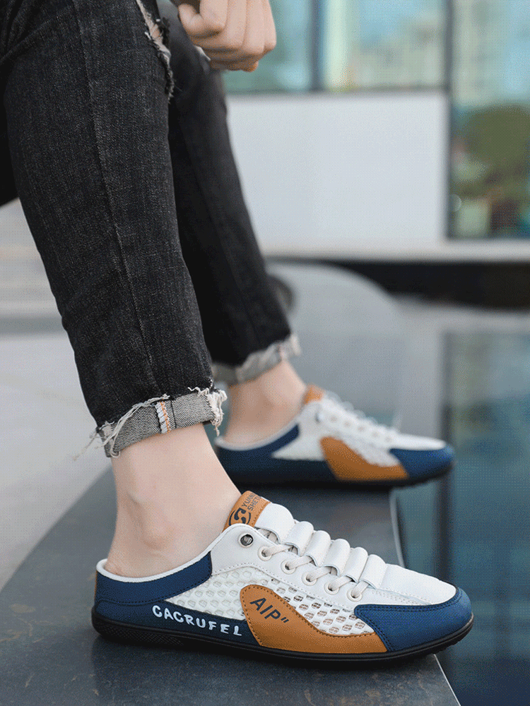 Baotou One Foot Stirrup Half Slip On Shoes