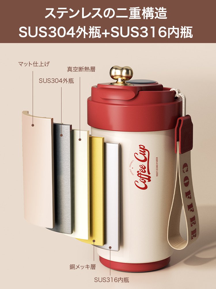 温度表示コーヒータンブラー