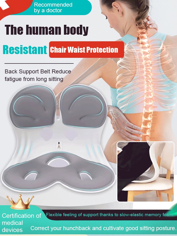 Ergonomic posture correction waist support chair
