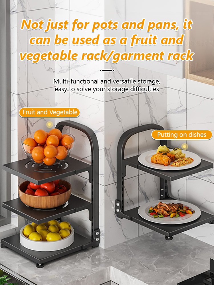Household Kitchen Multi-layer Pot Rack