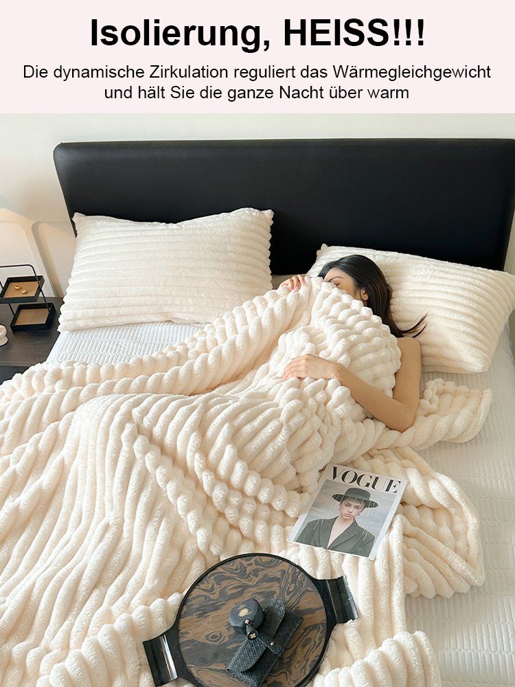 [Eine Decke, die zum Nacktschlafen geeignet ist] Dicke Flanelldecke