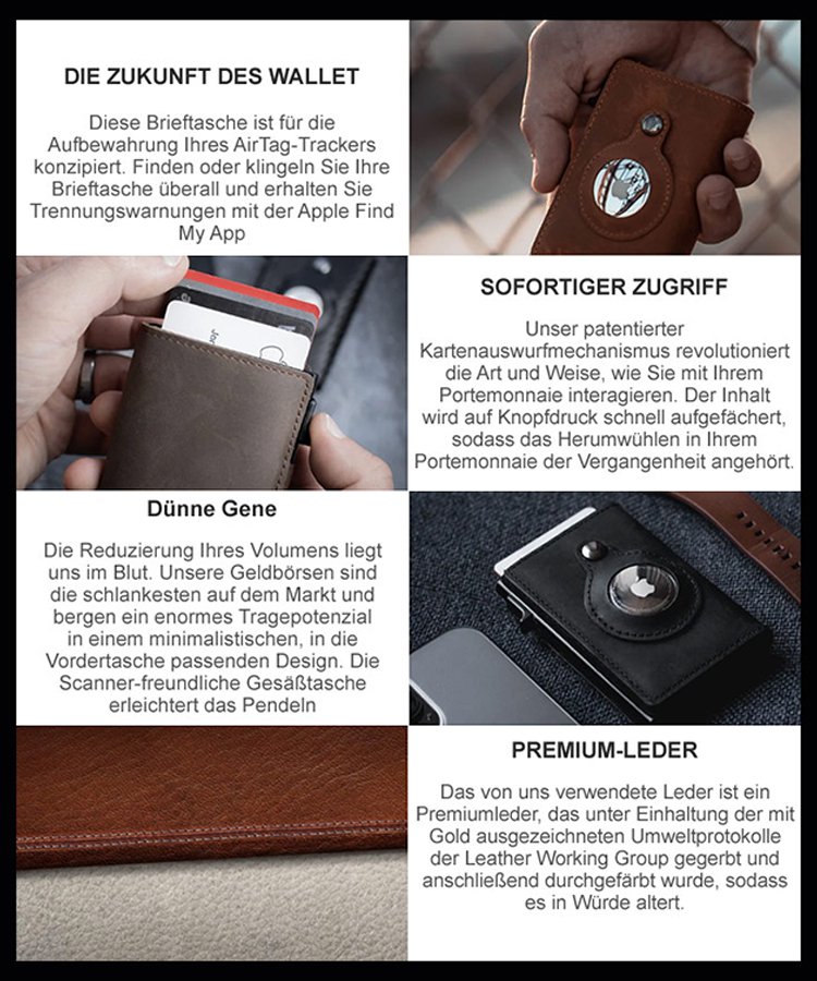 Neues Modell Automatisch herausspringendes Kartenetui mit NFC Schutz