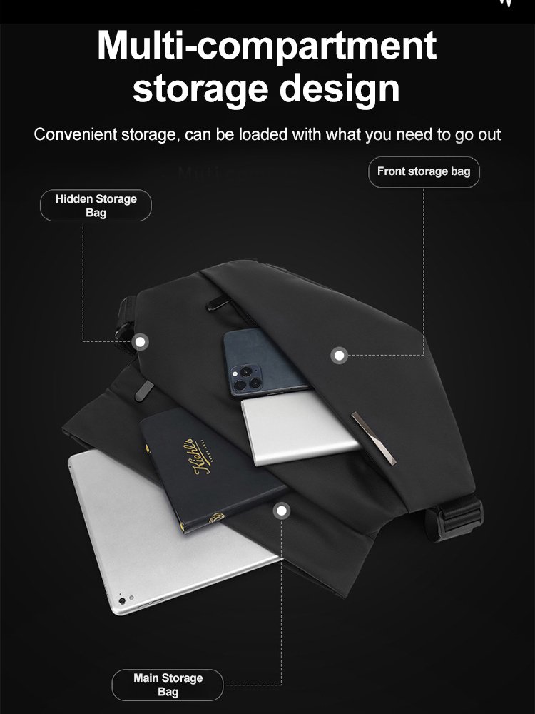 Waterproof Large Capacity Crossbody Bag