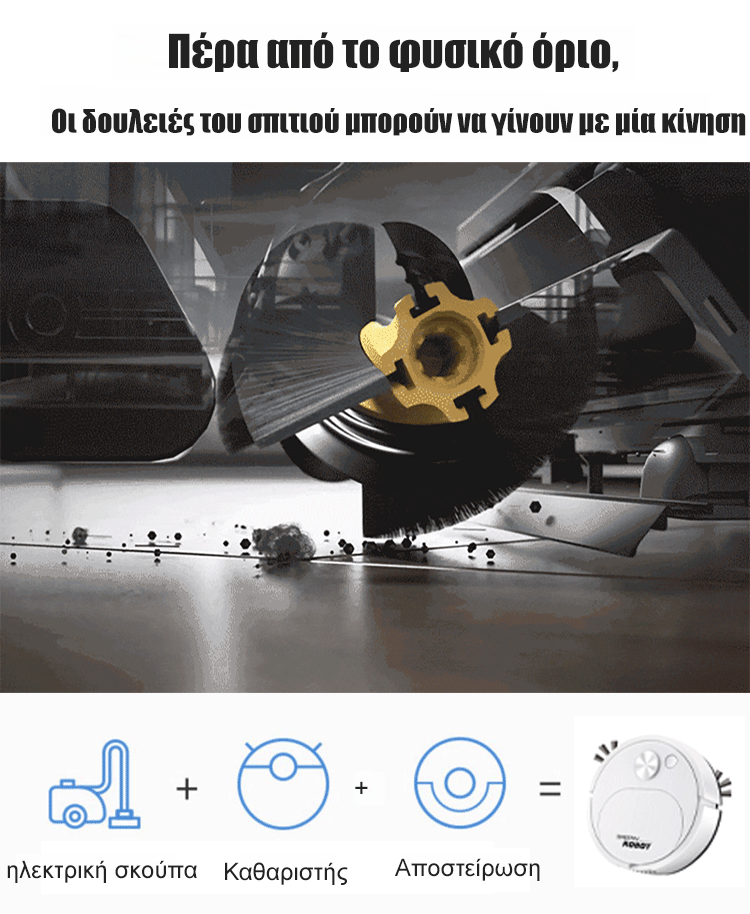 Πλήρες αυτόματο έξυπνο σαρωτικό ρομπότ