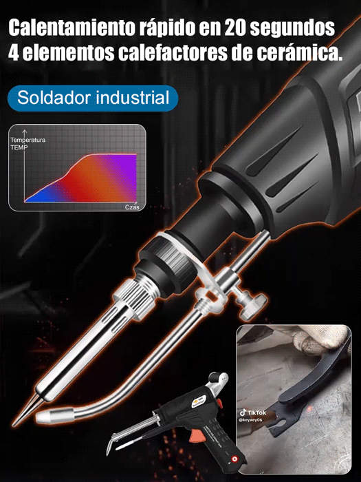 Soldador eléctrico doméstico con interruptor y calentamiento externo