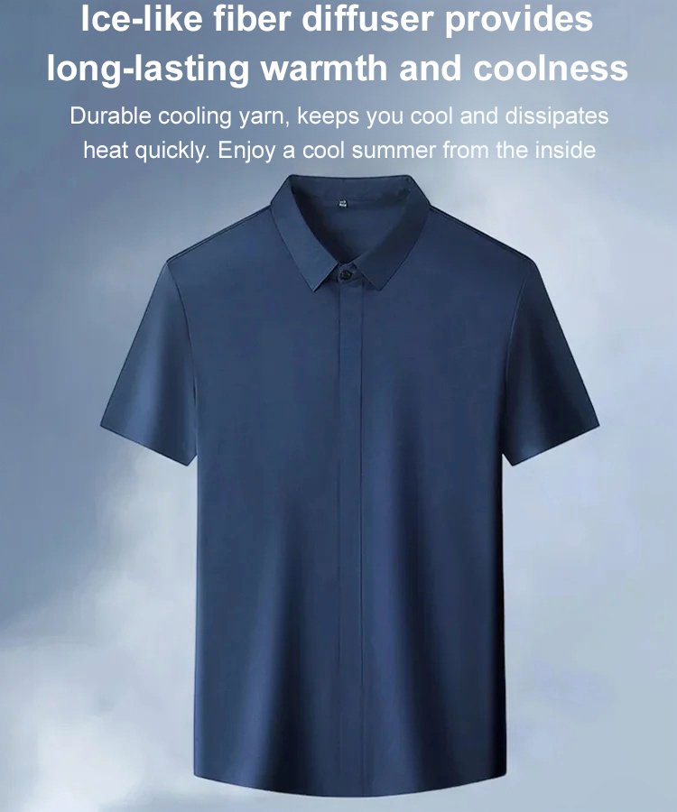 Men's Premium Ice Silk Short Sleeve Shirt