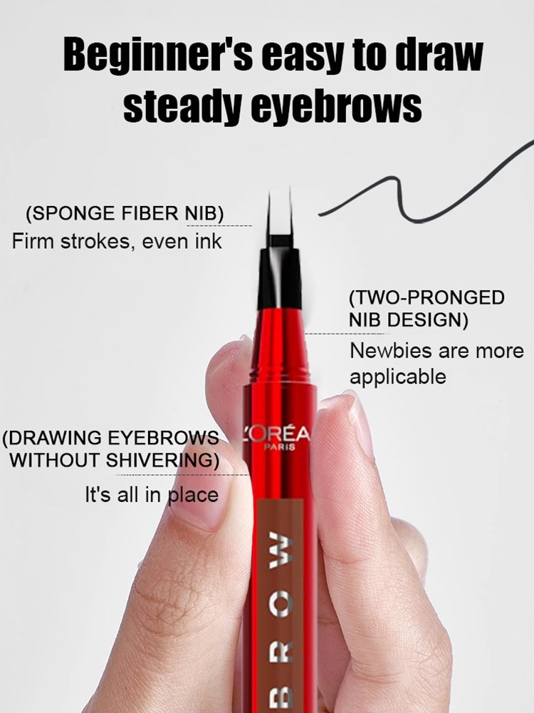 Double-ended eyebrow pencil and styling cream set