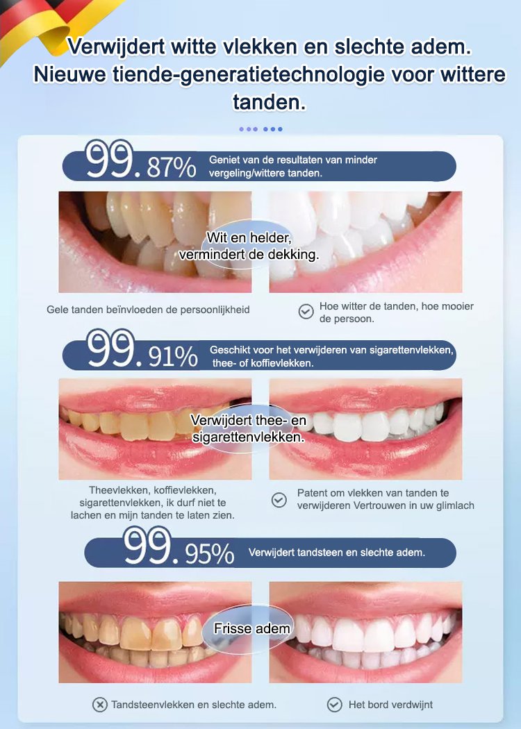 【Verfrissende adem en tandvleesbescherming】Baking soda enzymatische whitening tandpasta