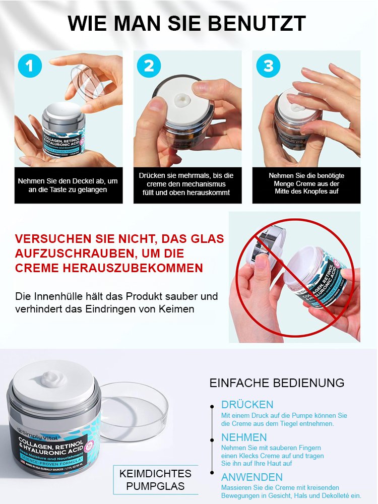 [Monatsverkauf 50.000 Stück] Kollagen-Retinol-Anti-Aging-Creme