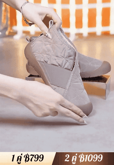 【ลำลองแมทช์ง่าย】รองเท้าบูทสั้นนุ่มมากสไตล์วินเทจ