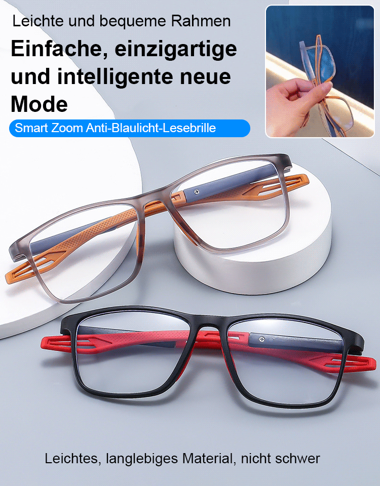 Intelligente Zoom-Brille gegen Blaulicht und Presbyopie