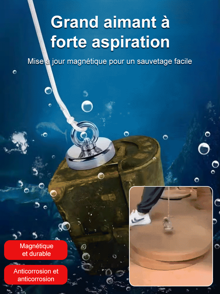 Aimant de récupération puissant