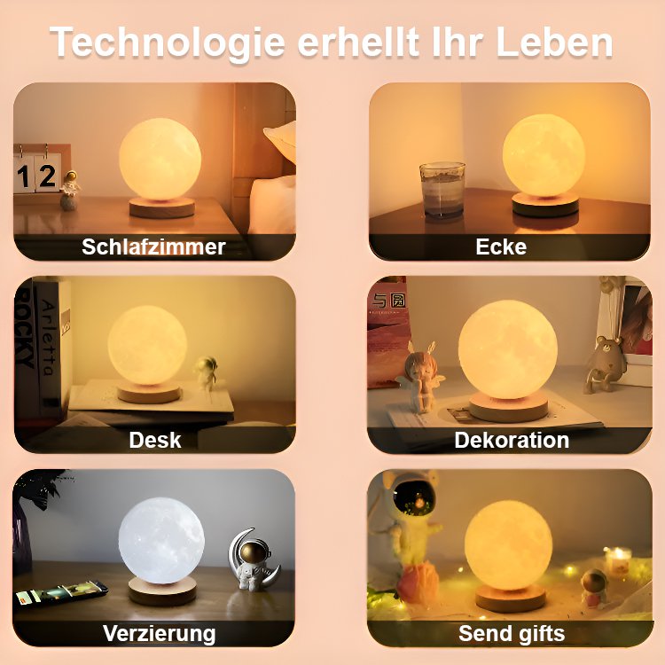 Magnetschwebe-Mondlampe