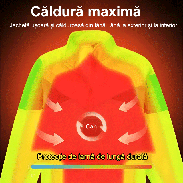 Pantaloni casual de iarnă cu talie înaltă și talie elastică, set de două piese