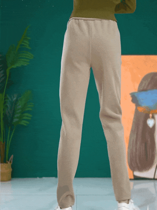 하이웨이스트 방한 기모 팬츠