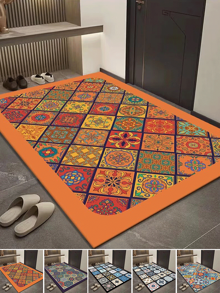 跨境熱賣波西米亞風水晶絨地墊