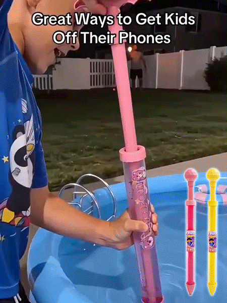 Firework water spray toy