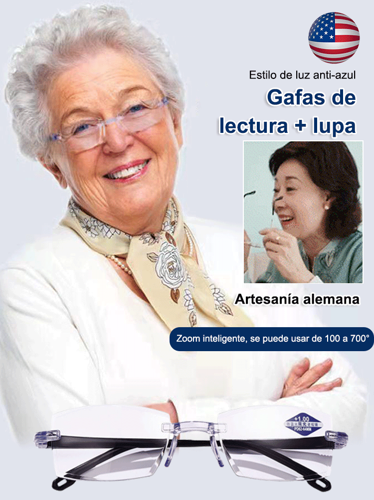 gafas de presbicia con zoom automático