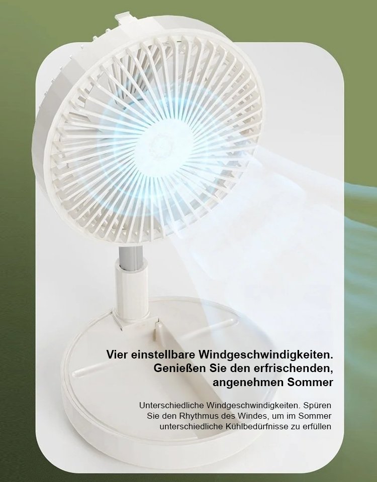 Versenkbarer, faltbarer Mehrzweck-Ventilator