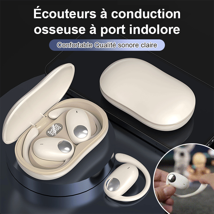 Casque d'écoute Bluetooth OWS pivotant à 80