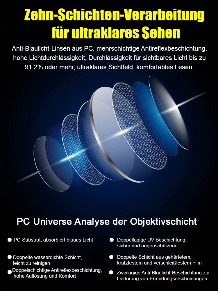 Anti-Blaulicht-Brille für Presbyopie