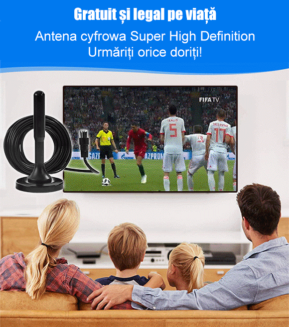 Antenă TV de interior 4K HD