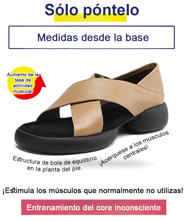 Sandalias de piel suave con tiras cruzadas y diseño dos en uno