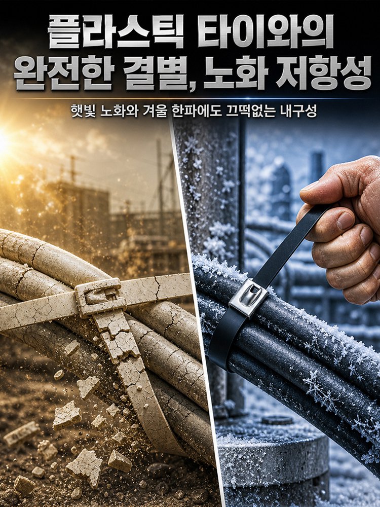 488도 내열 스테인리스 케이블타이