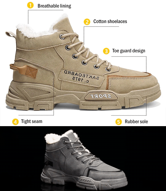 High-top men's Martin boots