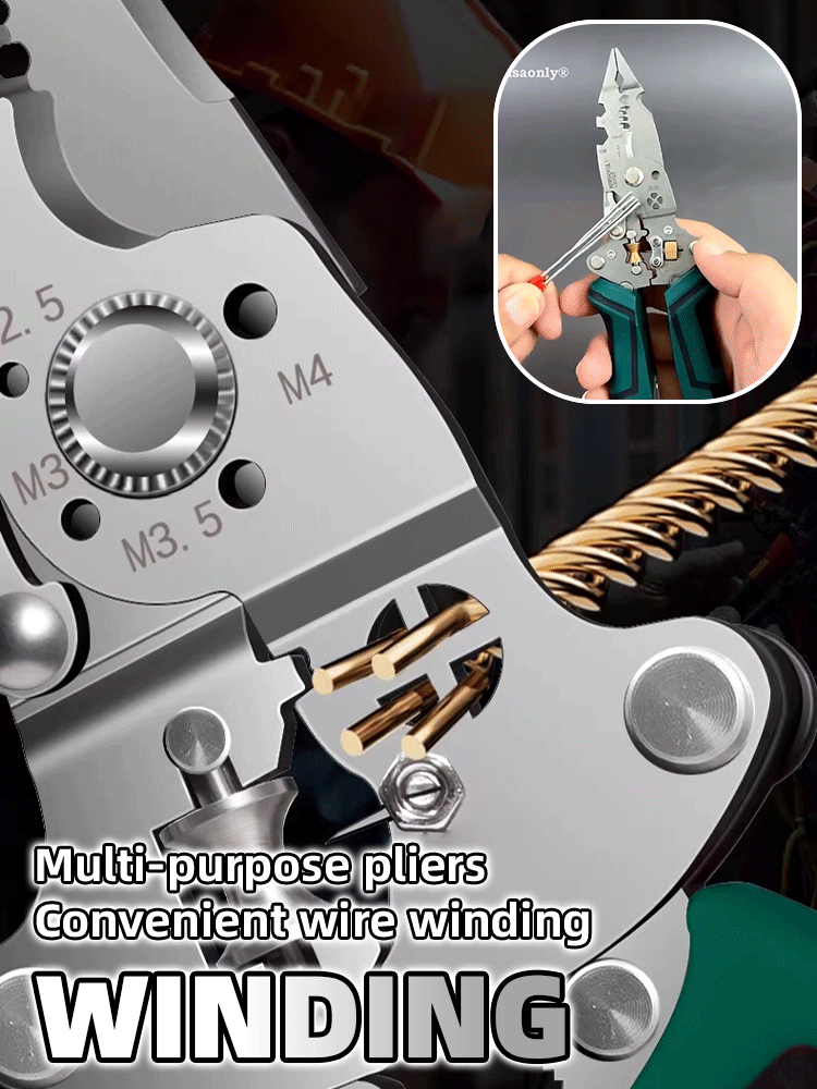 Industrial-grade multifunctional electrician's pliers