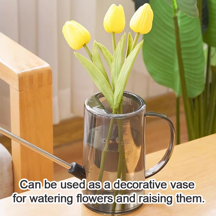 Stainless Steel Long Spout Watering Can for Home Gardening