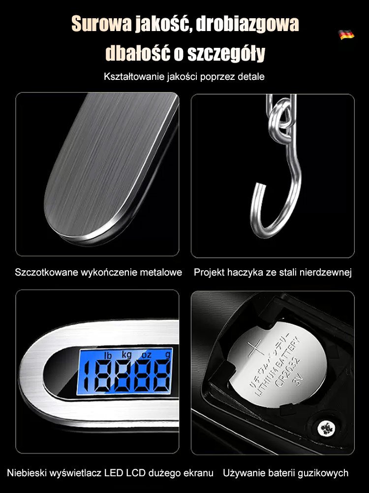 Podróż niezbędnik przenośna elektroniczna waga bagażowa ze stali nierdzewnej