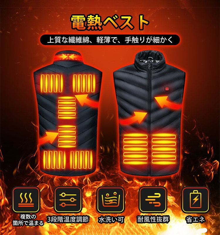 冬の新作26エリア発熱ベスト