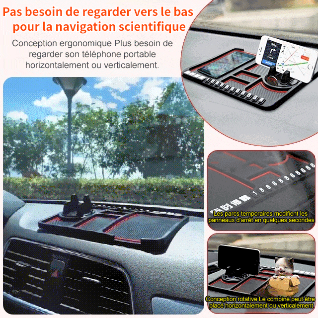 Porte - objets antidérapants pour voitures