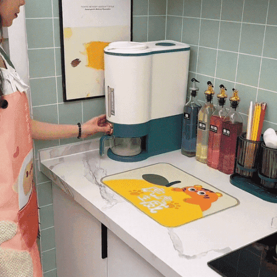 버튼식 방충 쌀통